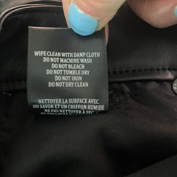 NWT Blank NYC Vegan Leather Tailored High Rise Short in Lonestar Black Size 31 - Picture 7 of 12